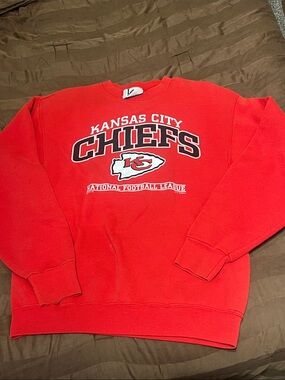 Lee Red Kansas City Chiefs Crewneck Sweatshirt